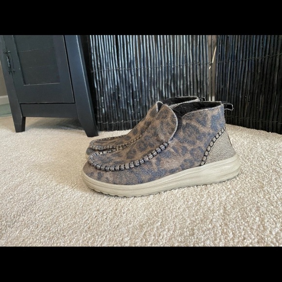 Hey Dude Womens leopard hey dude - Picture 3 of 5